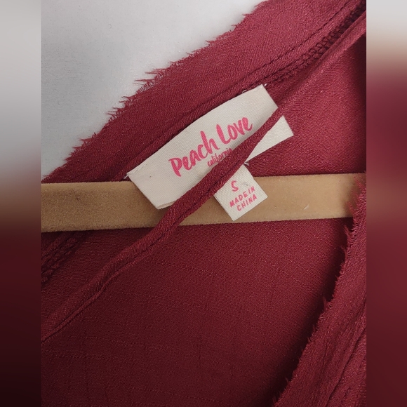 Anthropologie Peach Love Babydoll Juliet Sleeves Drawstrings Romantic Top Sz S - Picture 9 of 15